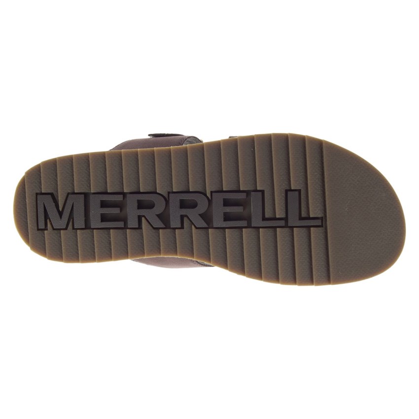 Claquette Merrell Juno Buckle Chocolat Femme | R.V.UTQD